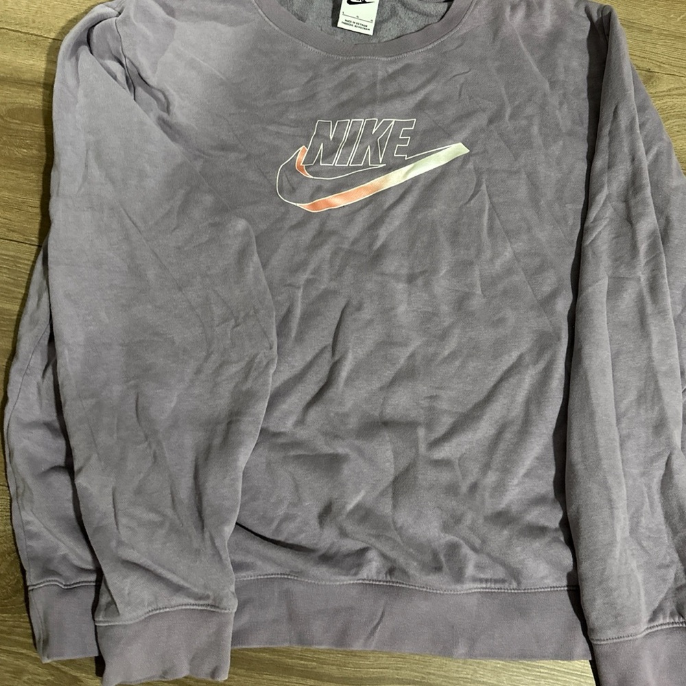 Nike Women's Gray Crewneck Sweater